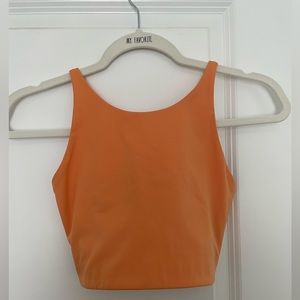 Girlfriend Collective Topanga Sport Bra in Canatlope Orange Colour
